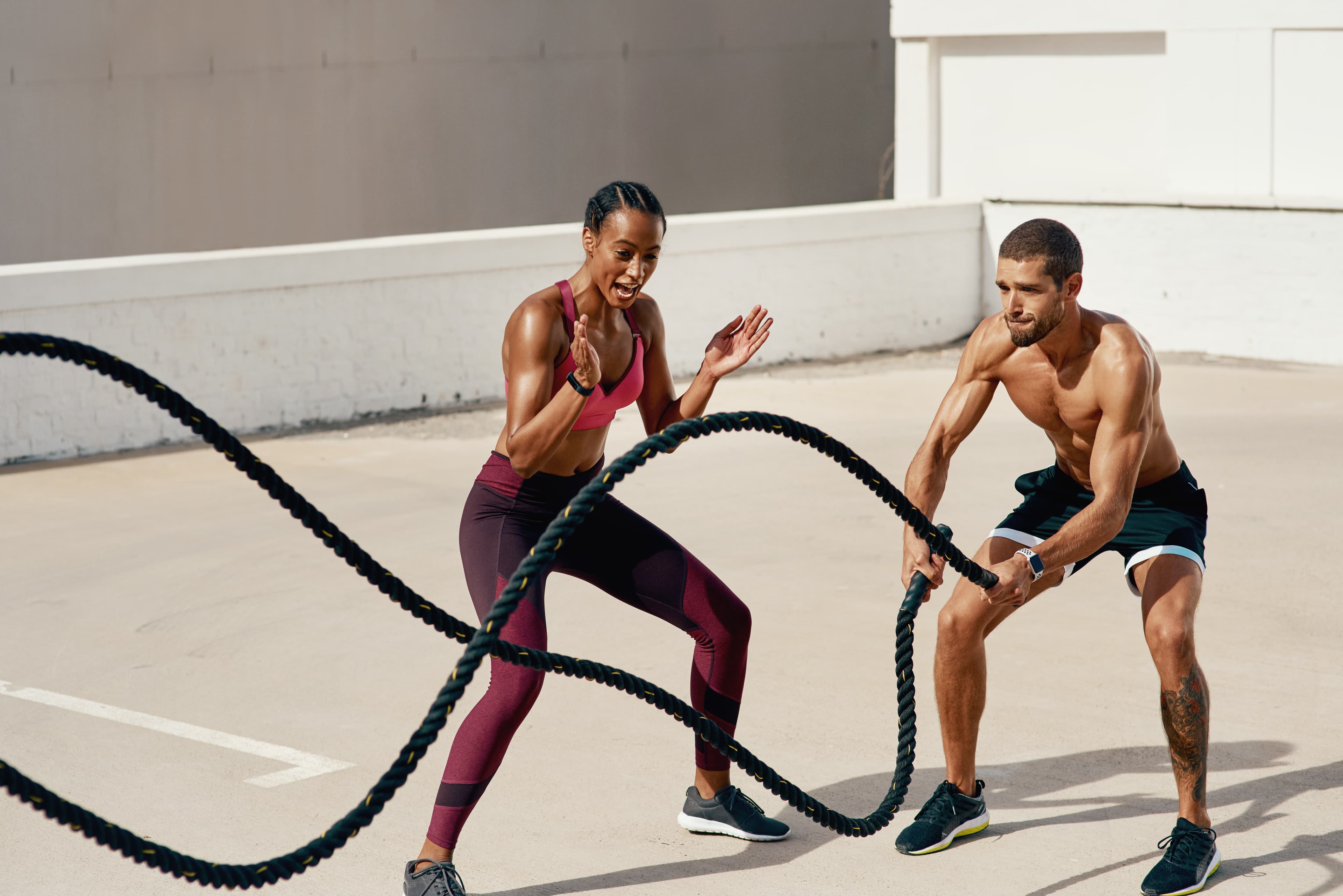 Athlete following a FitPlay training plan